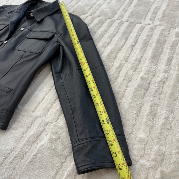 Vintage GNW Black Leather Jacket size XL - Picture 4 of 11